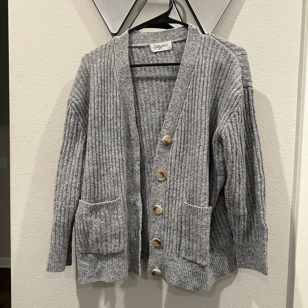 CJLA Gray Knit Cardigan